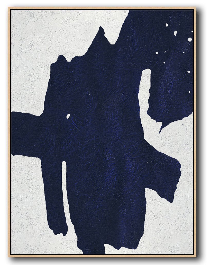 Navy Blue Minimal Art #NV91B - Click Image to Close